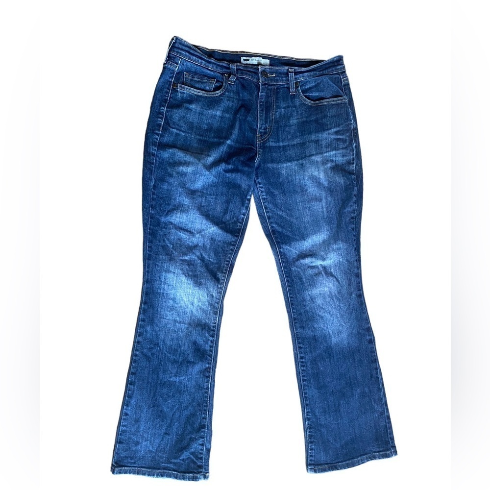 Levis 515 women’s blue midrise boot cut jeans 30/30 - Picture 2 of 5